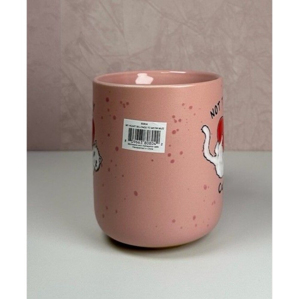 Pink “Not Today Cupid” Cat Mug | Valentine Coffee Tea Cup | Cute Gift - Picture 5 of 10